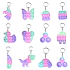 Лидер продаж 2021, игрушки-антистресс с простым затемнением, пузырьковый Спиннер, брелок, ручной фиджет, игрушки для снятия стресса для детей и взрослых