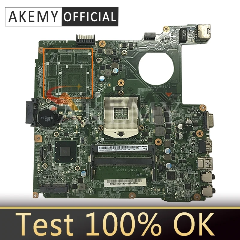 

Akemy Laptop motherboard For ACER Aspire E1-471 E1-431 V3-471 E1-471G HM77 Mainboard DAZQSAMB6E1 SLJ8C