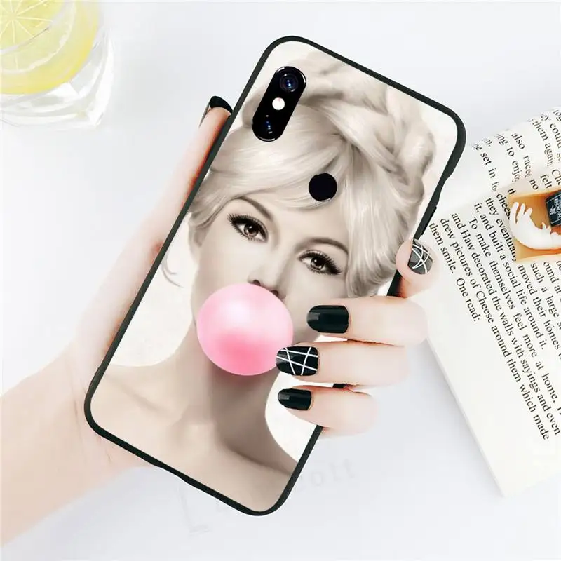 

Audrey Hepburn Fashion pattern Phone Case For Xiaomi Redmi note 7 8 9 t k30 max3 9 s 10 pro lite