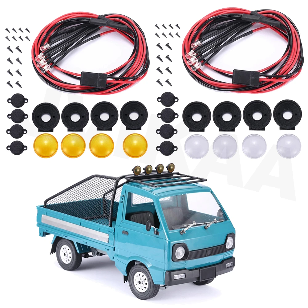 

Spotlight Dome Light Roof Lamp Micro Truck for WPL D12 1/10 RC Car Upgrades Parts Decoration Accessories