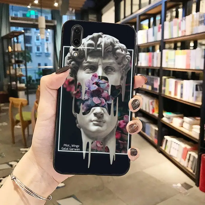 

David statue art pattern Phone Case For Huawei honor Mate P 10 20 30 40 i 9 8 pro x Lite smart 2019 nova 5t