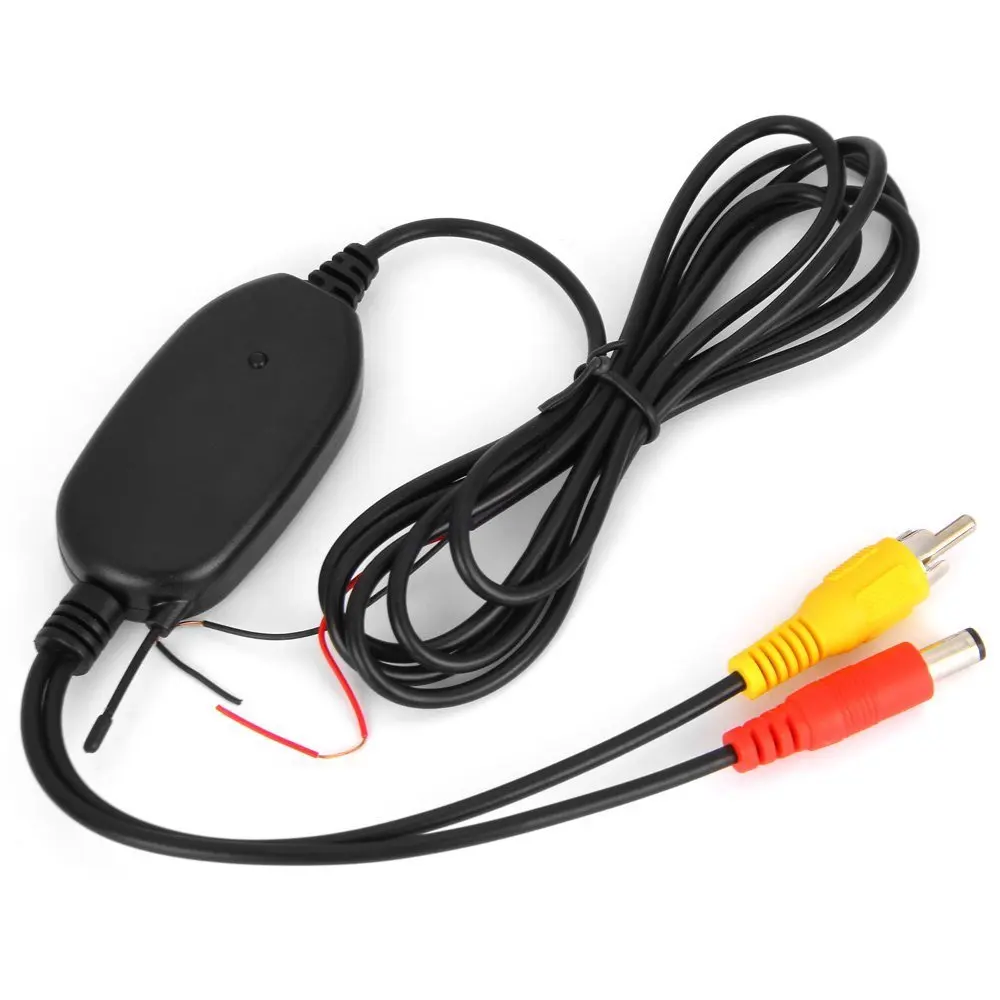 

Reverse Parking Backup Cam Monitor 2.4G Wireless RCA Video Transmitter Receiver Adapter Kit for Car DVD Monitor Rear View Camera