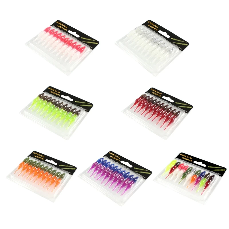 

10Pcs New Soft Lure Floating Wobblers Plastic Fishing Lures Worm Artificial Direct Transportation Direct Transportation
