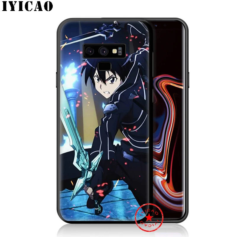 IYICAO Sword Art онлайн мягкий чехол для samsung Galaxy S10e S10 S9 S8 Plus S6 S7 Edge Note 10 9 8 TPU |