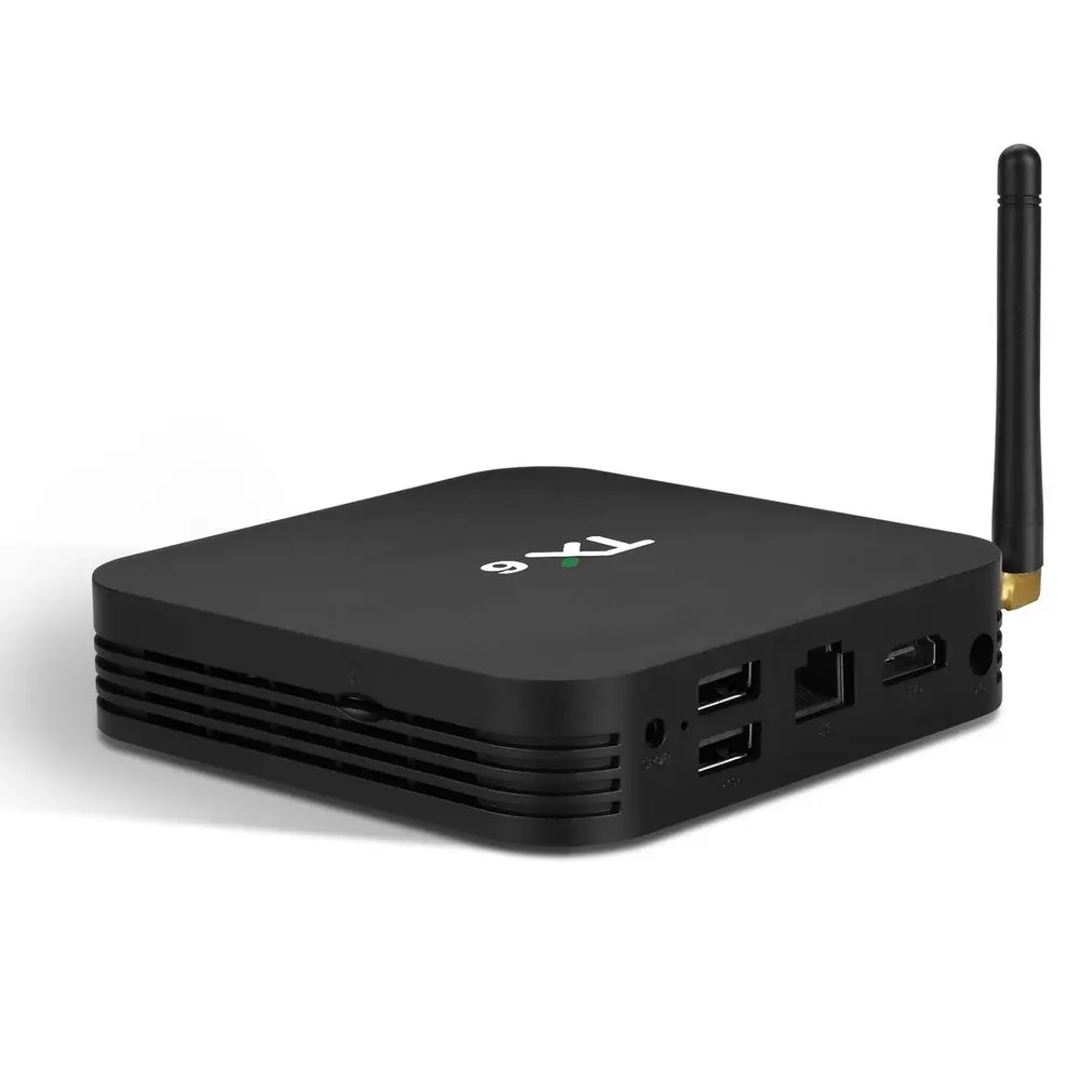 

TX6 TV Box Home Smart TV BOXH6 Player Audio Playback Format MP3 WMA WAV TF Card Reader 5V/2A TV Box