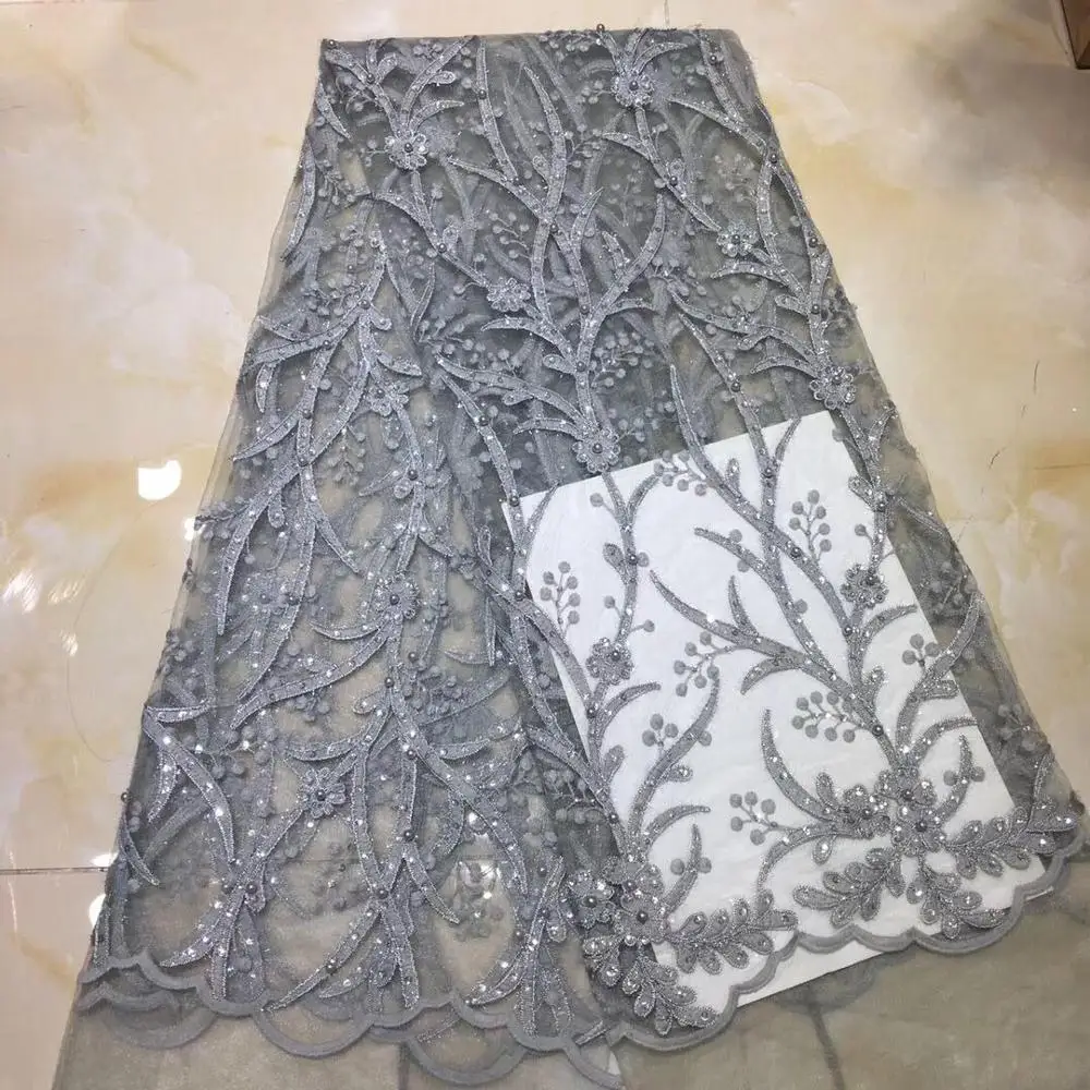 Африканская кружевная ткань 2019 вышитая в нигерийском стиле Свадебная