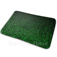 reboot ii green carpet mat rug cushion soft non slip circuit board technology component computer processor science