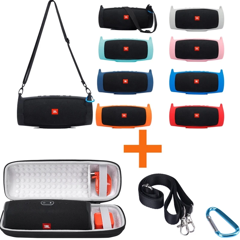 Мягкий силиконовый чехол + жесткий EVA на молнии для хранения сумка зарядки 4