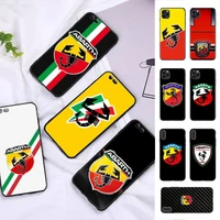 italy sports car abarth logo phone case for iphone 13 11 12 pro xs max 8 7 6 6s plus x 5s se 2020 xr case