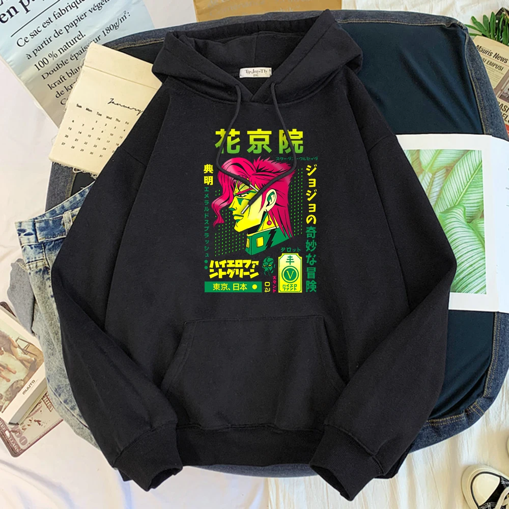 

Женская худи аниме jojojo's невероятные приключения Kakyoin Noriaki Толстовка с принтом женский с круглым вырезом осенний флисовый мягкий женский пул...