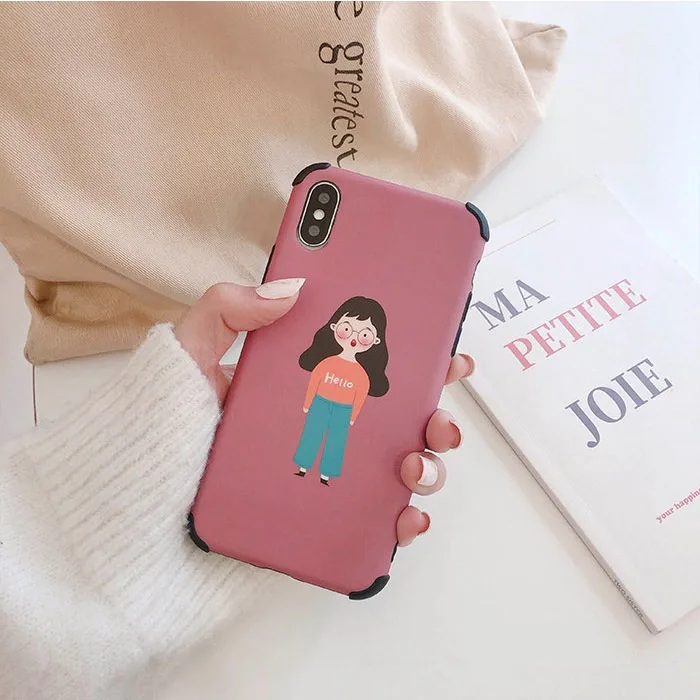 Чехол для телефона с рисунком для мальчиков и девочек для iPhone 11, милый мягкий чехол для пары для iPhone X XS 7 8 6 6splus 11Pro Max, полка гардероба