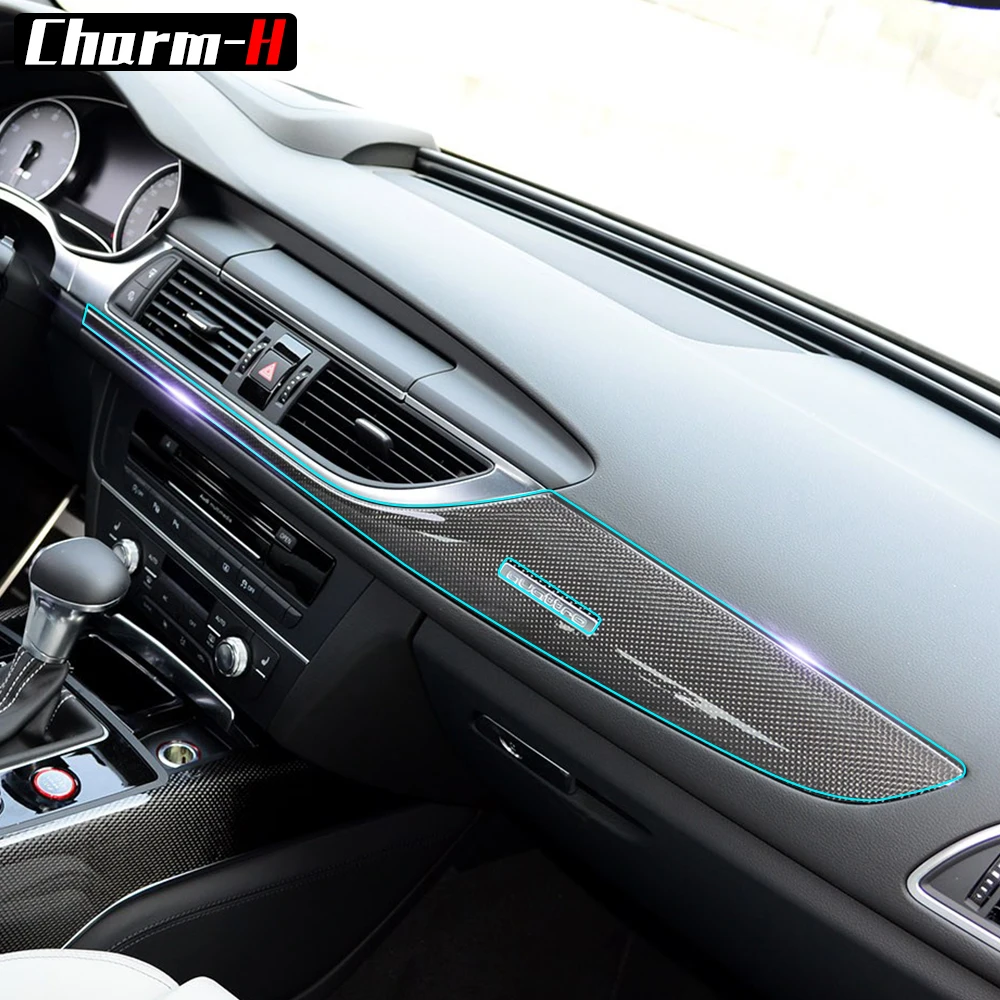 Для Audi C7 S6 2012-2016 автомобильный Стайлинг невидимая прозрачная центральная консоль