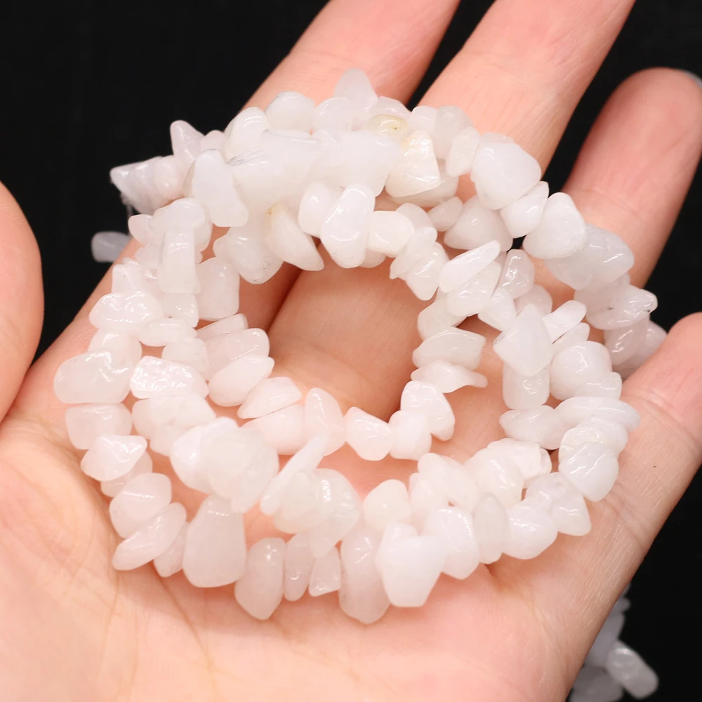 

Natural Semi-precious Stones White Jade Boutique Bead Making Diy Fashion Charm Necklace Bracelet Jewelry Accessories
