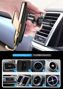 Automatic Clamping 10W Car Wireless Charger for iPhone XS 11 Pro Samsung Xiaomi Infrared Sensor Car Phone Holder Charger