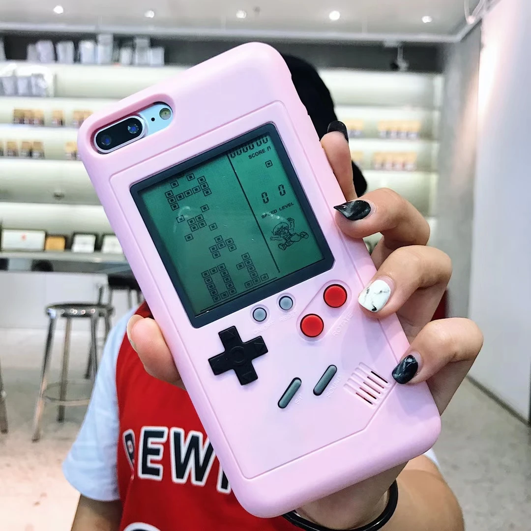 Многофункциональные Ретро чехлы для телефонов Gameboy Tetris iPhone 11 XS MAX XR X чехол игровой