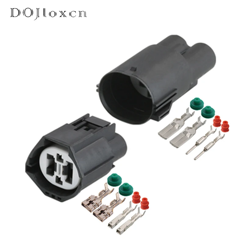 

1/5/10/20 Sets 4 Pin Auto Waterproof Tank Electric Fan Connector Male Female Black Plug 7282-8497-90 For Volvo Lan Radiator