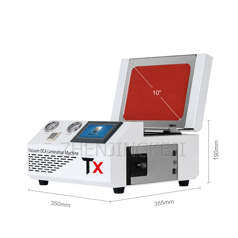 220v platen press fit defoaming integrated machine oca curved surface fit equipment vacuum hot press cell phone screen refurbish free global shipping