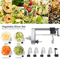 5pcs set vegetable slicer grater electric spiral blade fruit peeler chopper spiralizer attachment for kitchenaid stand mixer