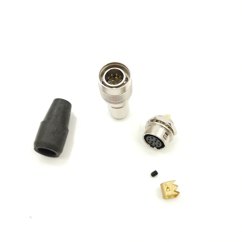 Разъем Hirose 10-контактный штекер фоторазъем питания камеры серый разъем