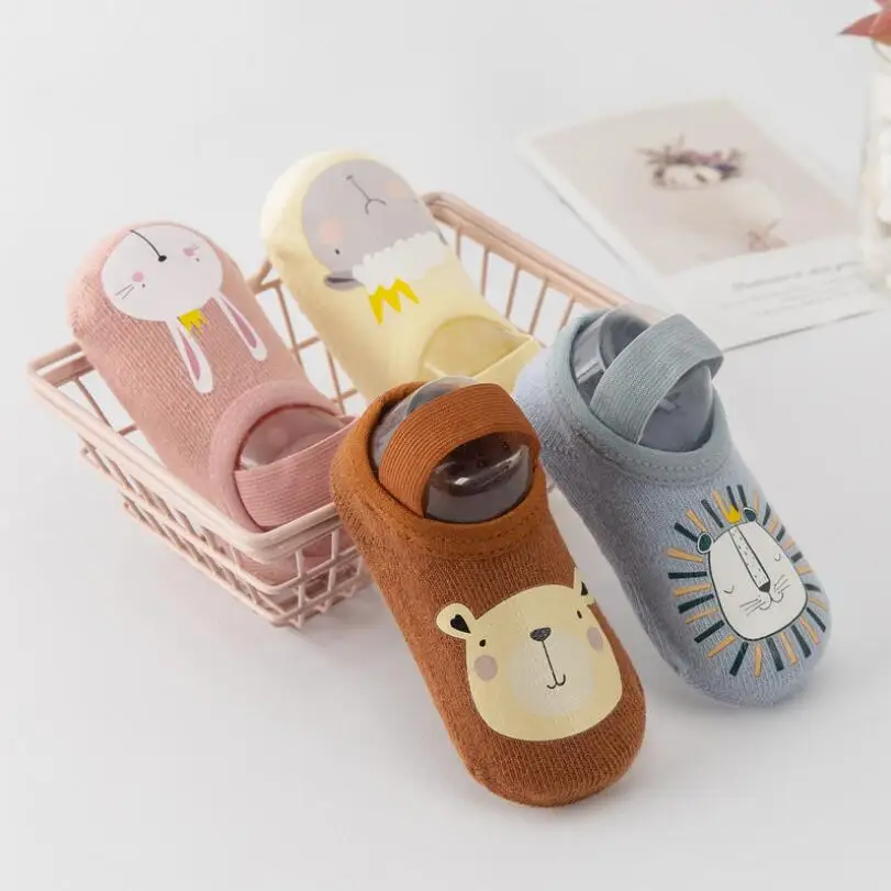 

Cartoon Lion/bunny/money/sheep Printing Baby Socks Cotton Infant Kids Shoes Socks Unisex Anti-Slip Children Socks Spring Fall