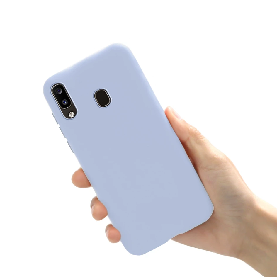 Цветной чехол из ТПУ для Samsung A10 A20E A30 A50 A40 A60 A70 M10 M20 M30 матовый A9 A7 A6 + Plus 2018 телефона |