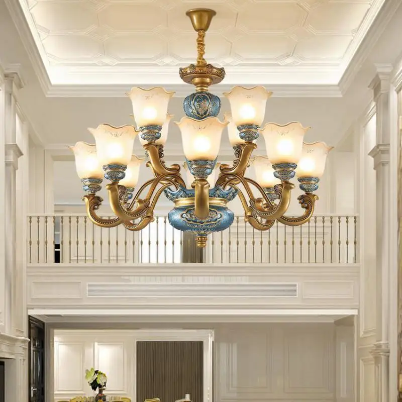 Домашний светодиодный потолочный светильник люстра стеклянный абажур для