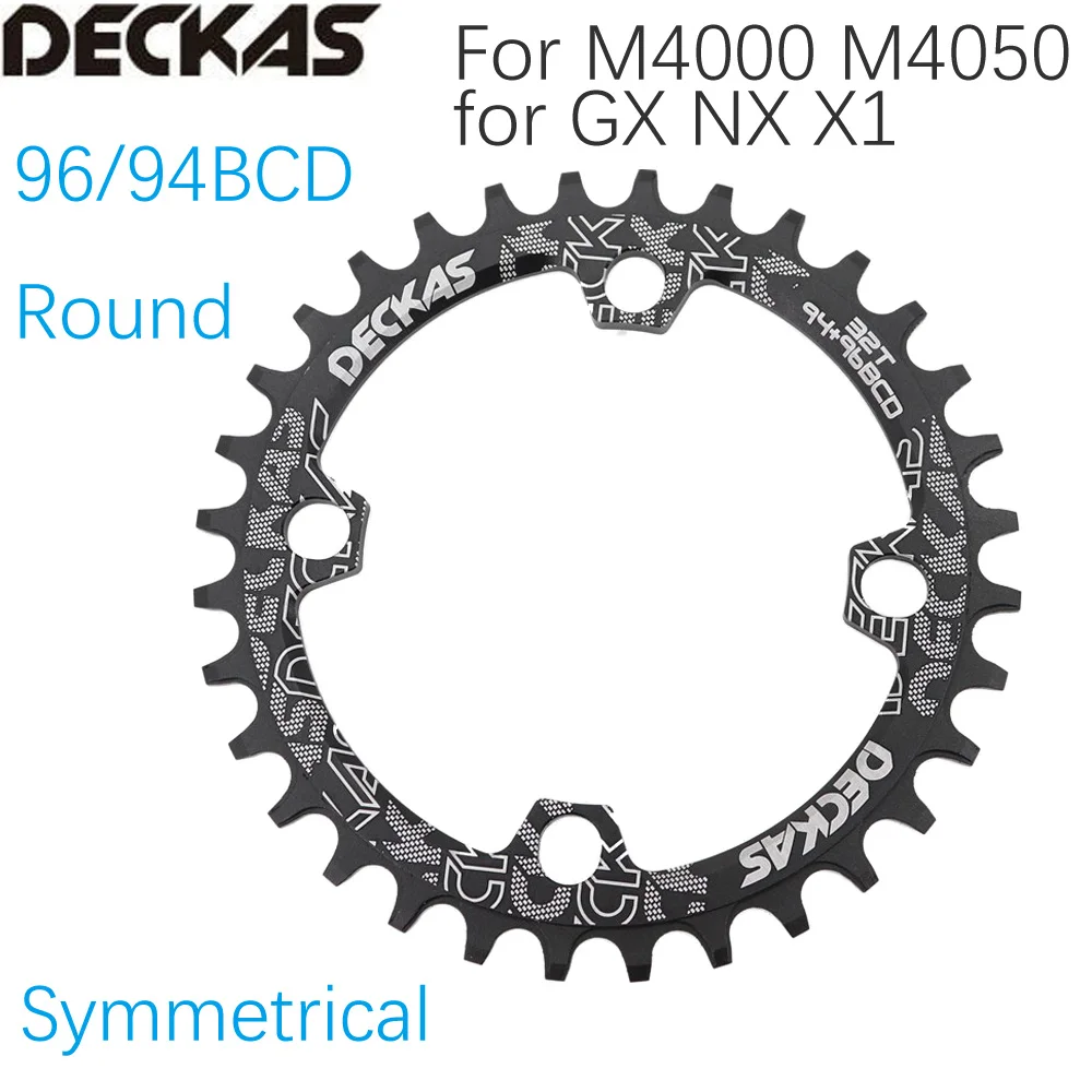 Deckas Chainring 96 BCD круглая 32 34 36 38 t одинарная зубная пластина для горного велосипеда