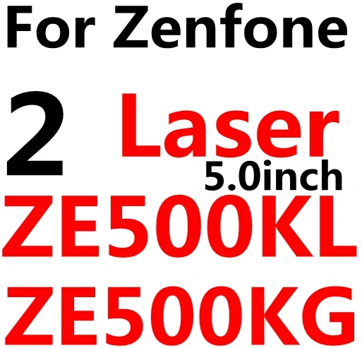 ZE500KL С уровнем твердости 9H 0,26 мм прозрачное закаленное Стекло для Asus Zenfone 2 Laser Ze500KL Ze550KL 5 GO ZC451TG Zenfone 3 Max Zc520TL ZB452KG ZC553KL ZB500KL пленка - Цвет: ZE500KL