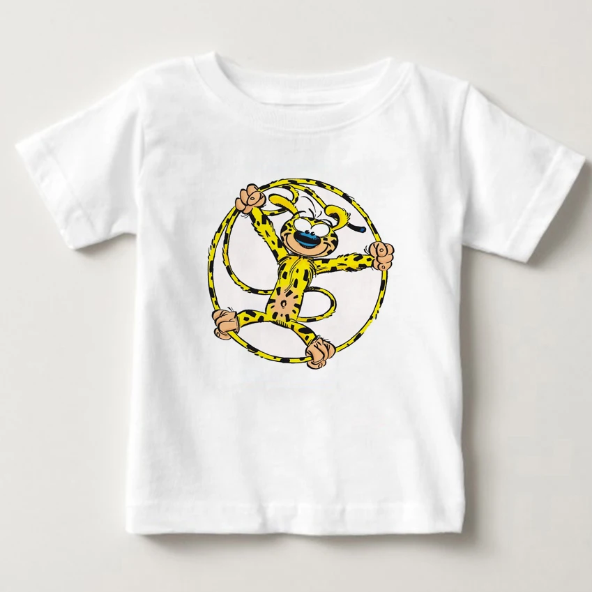 

Sur La Piste Du Marsupilami Printed T-shirt Adventure Adventure Forest Clothing Summer Short Sleeved Boy T-Shirt Girl T-Shirt