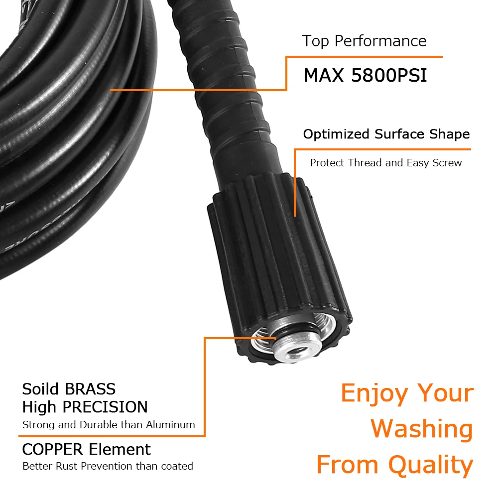 Шланг для мойки высокого давления 7/10 метров Удлинительный шланг автомойки Karcher