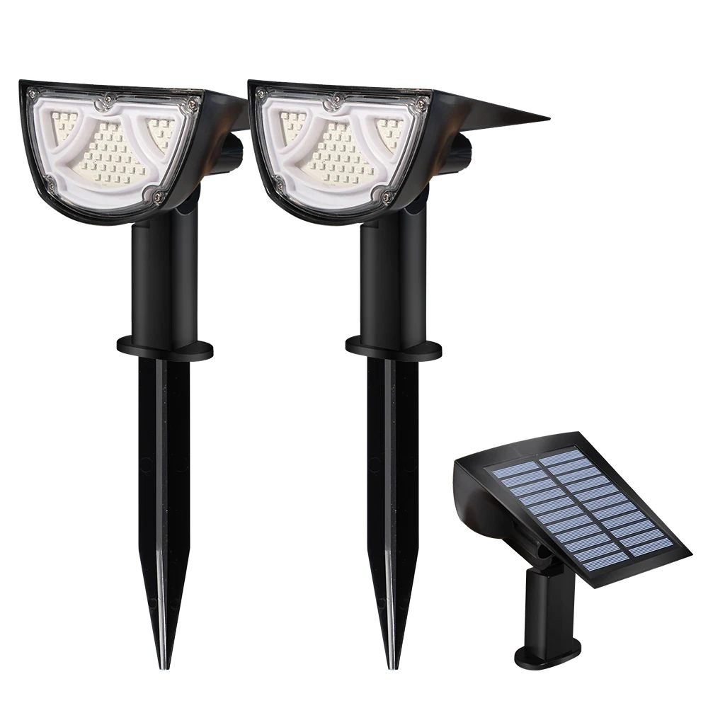 

Solar Outdoor Spotlight 43LED RGB Changing Lawn Lamp Landscape Pathway Decoration LED Lights 2-way Waterproof Garden Lighting