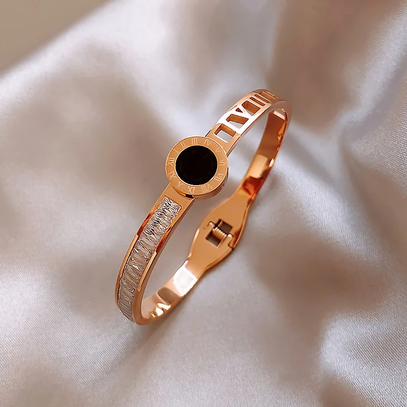 Роскошный известный бренд ювелирное изделие розовое золото нержавеющая сталь