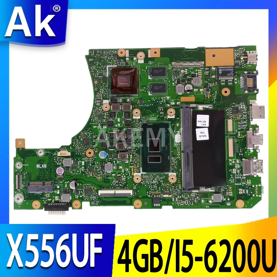 

X556UF 4G / I5-6200U (V2G) DDR4 для Asus X556UV X556UJ X556UJ X556UQ материнская плата Mainboard 90NB09Q0-R01100