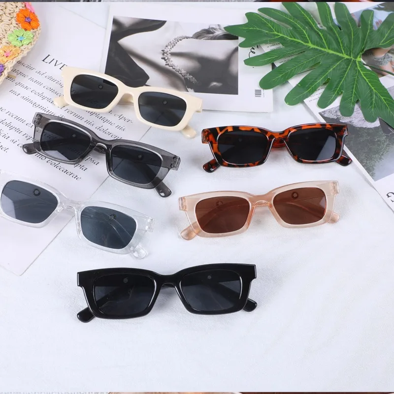 

Women Rectangle Vintage Sunglasses 2021 New Designer Retro Points Sun Glasses Female Lady Eyeglass Cat Eye Driver Goggles