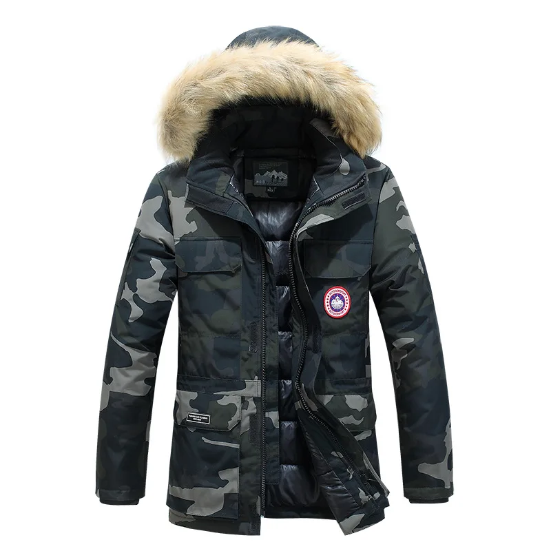 Winter Cotton Jacket Men Fashion Thick Warm Parkas Hooded Outdoor Coats Casual Camouflage Bomber Outerwear Chamarras Para Hombre