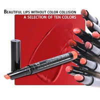 10 color matte lipstick waterproof long lasting sexy red lipstick non stick cup makeup lip color pencil cosmetics wholesale