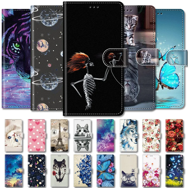 Кожаный чехол-кошелек с откидной крышкой для LG K51 K52 K62 G3 Mini G3S Magna Q510 Q6 Plus X Power