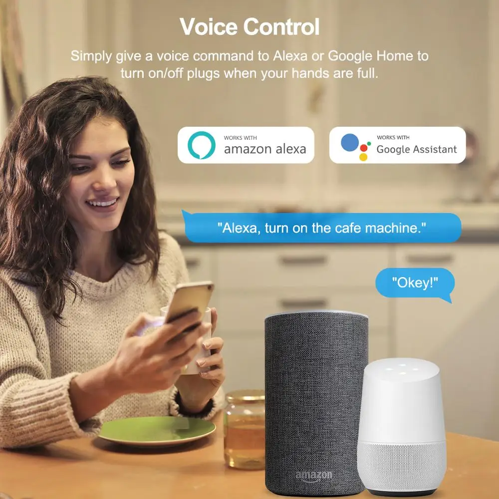 16A Tuya Smart Wifi вилка Великобритании Беспроводной Управление розетка с энергии Monitering