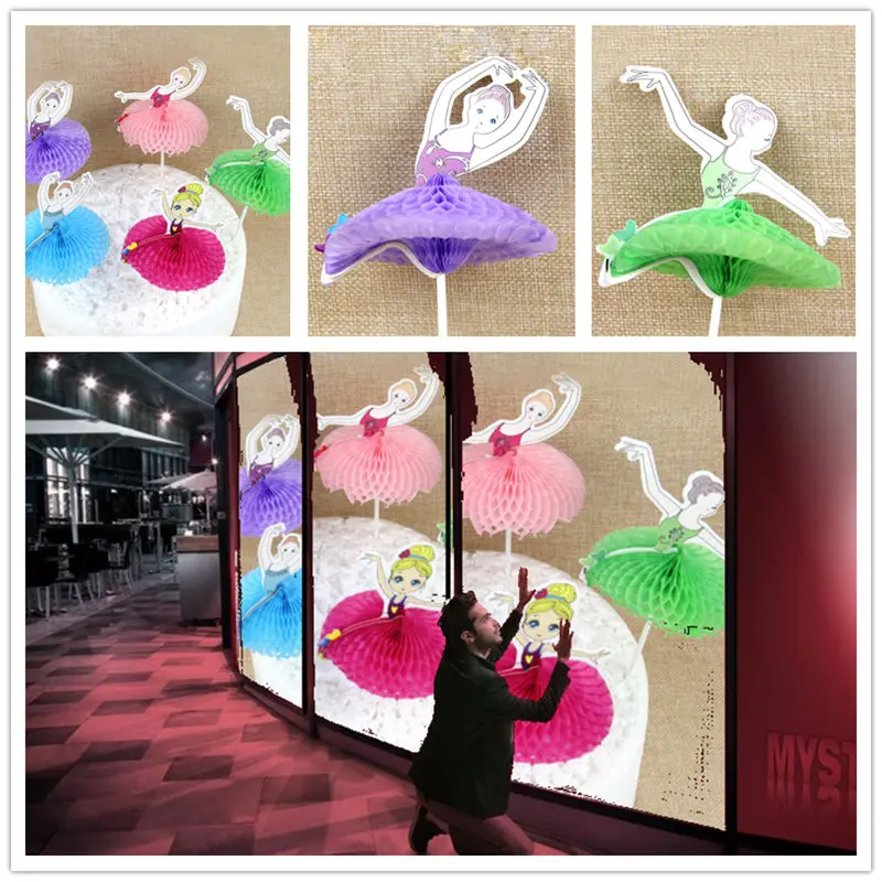 5 шт./балетная Девушка ангел девушка флаг струнный светильник свадебный торт топ
