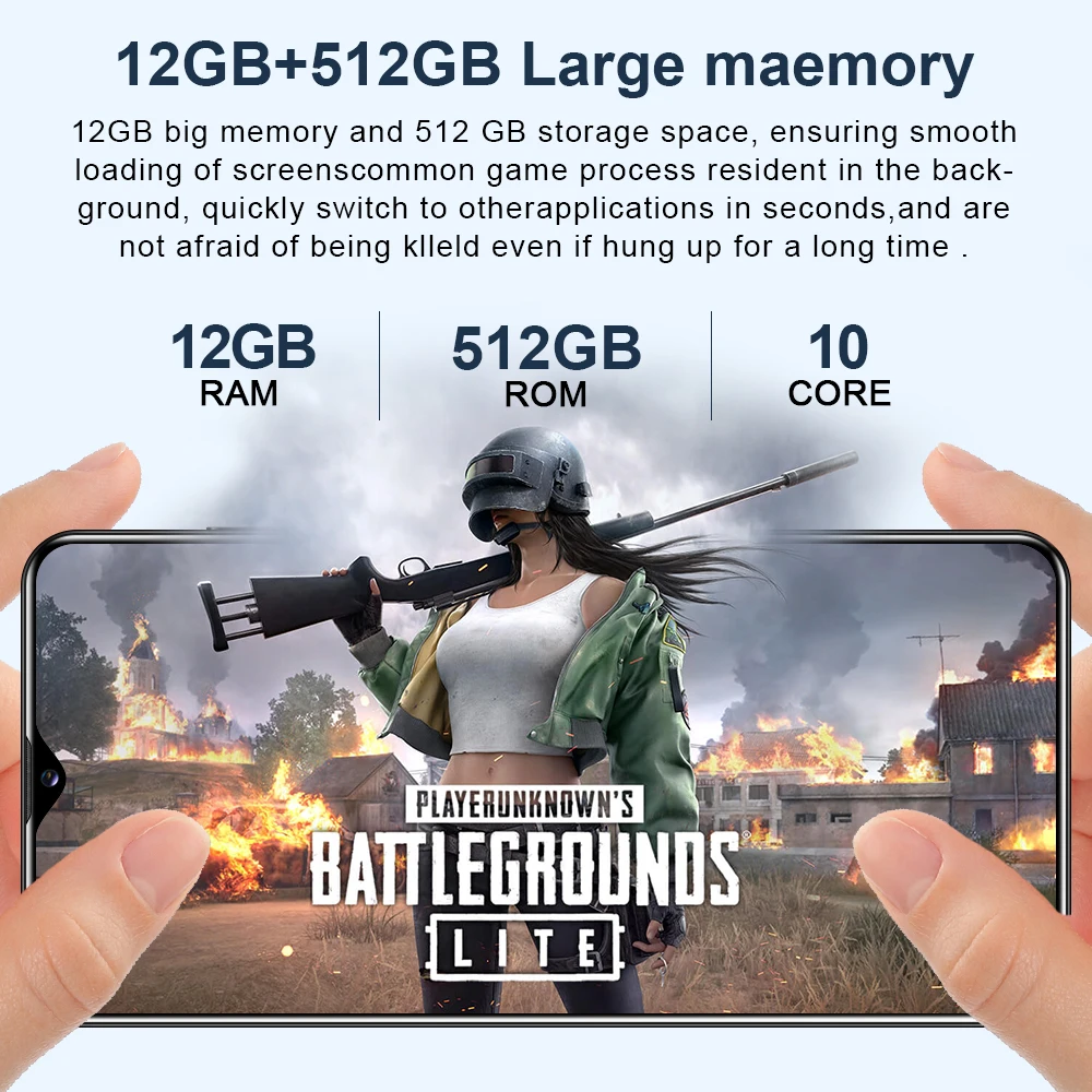 

New Listing 6.8" Huawe P40 Plus 5G MTK6889 4800mAh Android 10 12GB RAM 512GB ROM Dual SIM Rear Cameras Global Version Smartphone