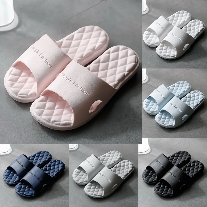 

Men Indoor Home Slippers Summer Non-Slip Light Hotel Shoes Couple Soft Bottom Sandals Slippers Men's Flat Shoes Flip Flops