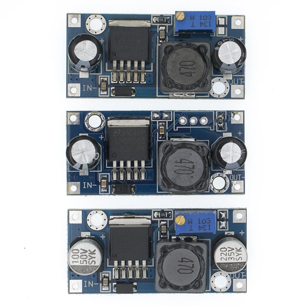 100pcs LM2596 LM2596S ADJ DC 4 5 40V Регулируемый/5V step down Модуль питания 5V/12V/24V|lm2596s dc-dc|power modulemodule