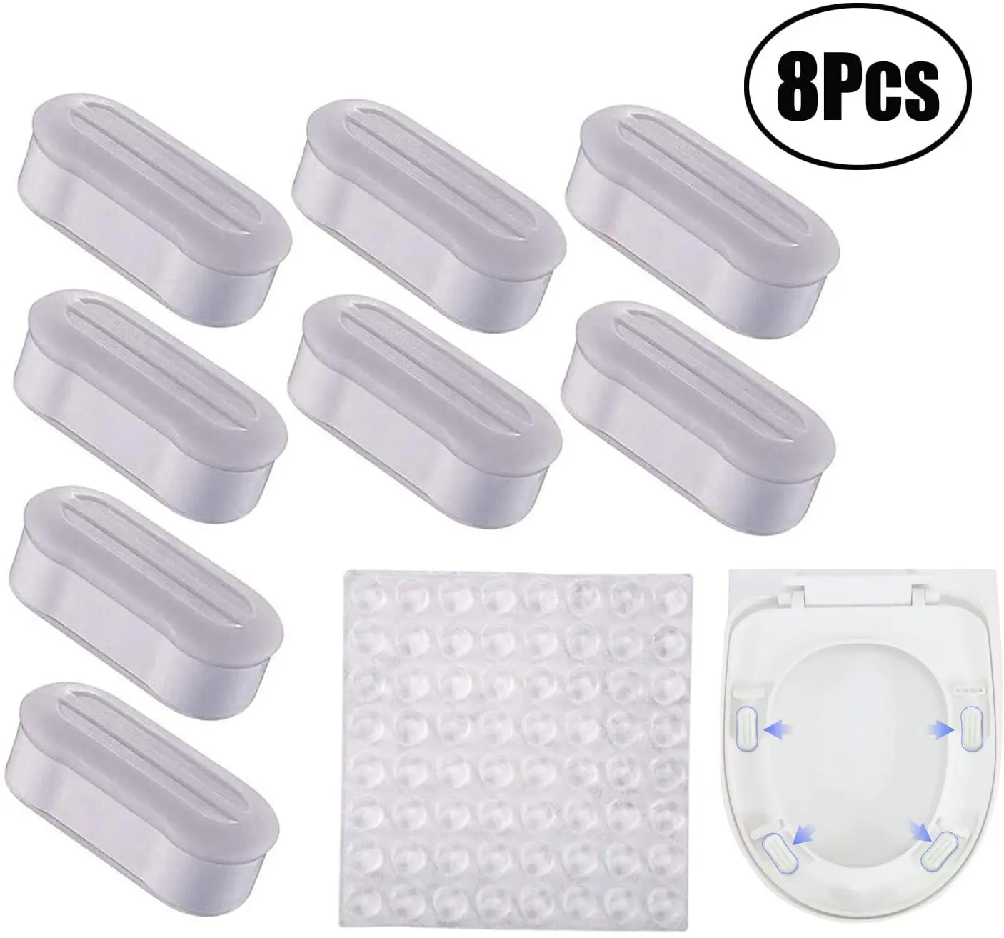 8 шт. прозрачные бамперы для унитаза 64 шт.|Украшения своими руками вечеринки| |