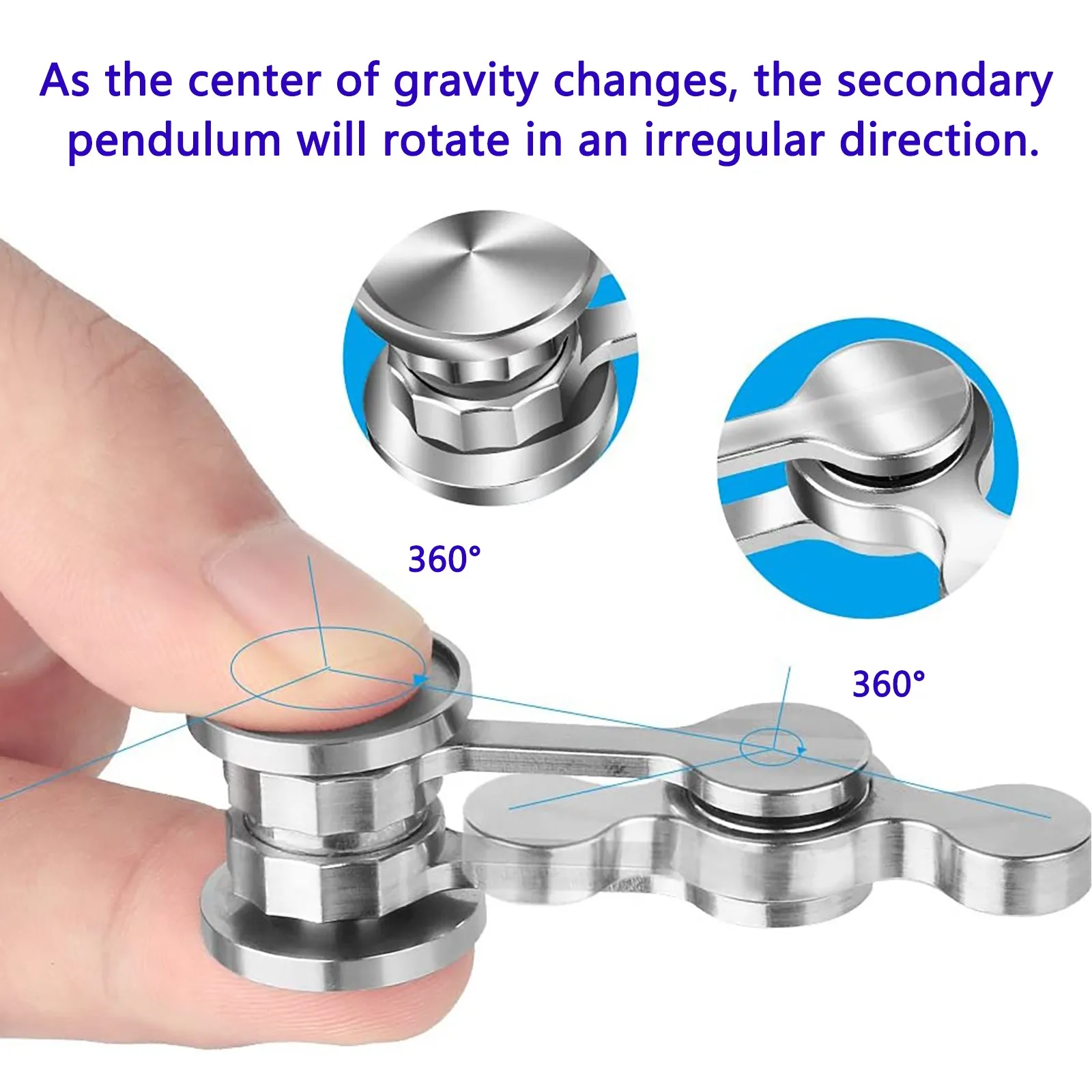 

Anti-anxiety Restlessness Toys Rest Less Hand Toys Chaos Pendulum Fingertip Spinning Tops Stress Relief Toys Double Pendulum