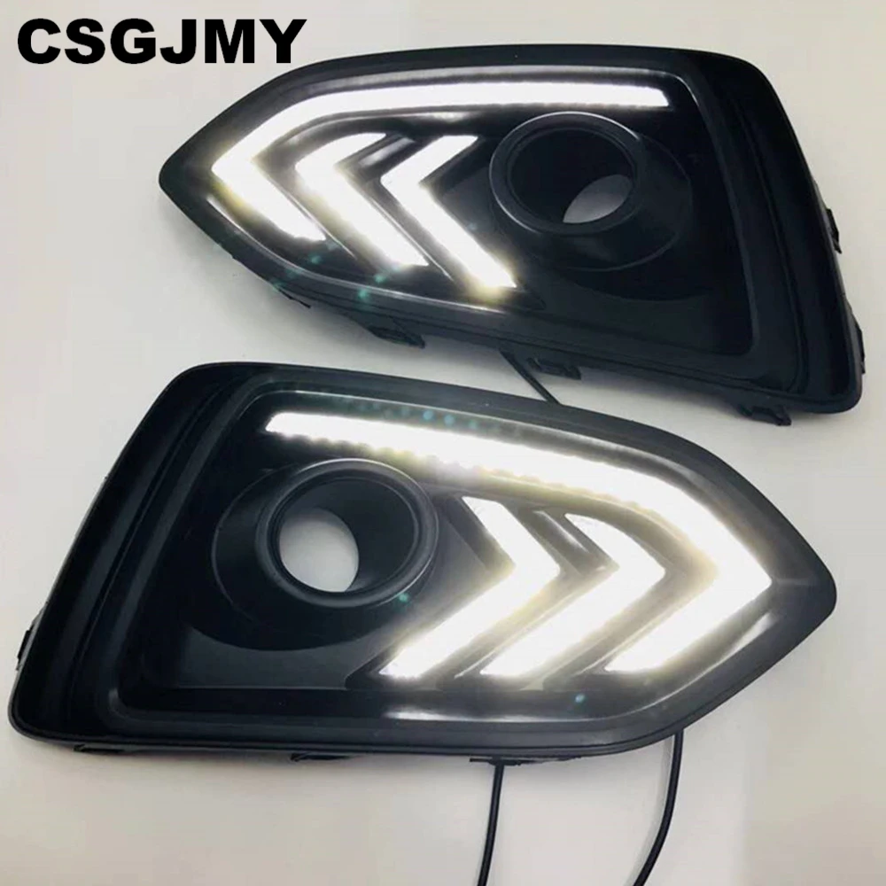 1 пара отложным воротником желтый сигнал реле автомобильные лампы дневного