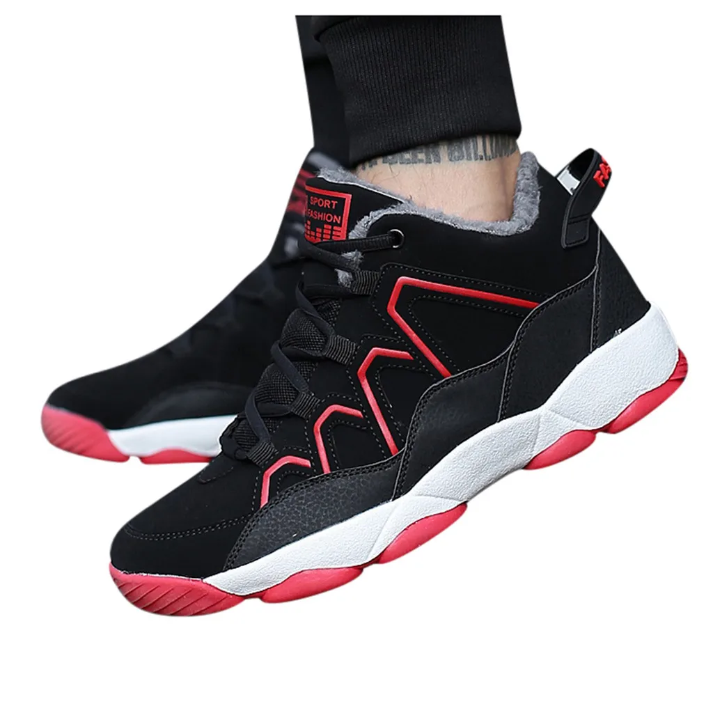 SAGACE/Новая зимняя мужская обувь бархатная теплая Пара моделей спортивная