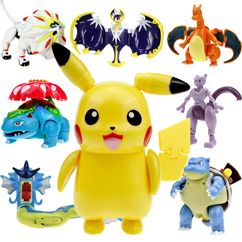 TAKARA TOMY настоящие игрушки POKEMON японские фигурки Pikachu Charizard Mewtwo коллекционные модели действия подарки на день рождения для детей.