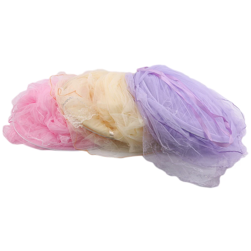 

Elegant Round Lace Curtain Dome Princess Fairy Wonderland Bed Canopy Netting Mosquito Nets Home Decal Princess Bed Nets