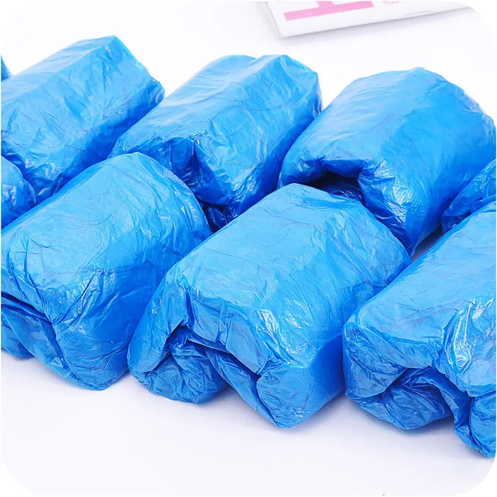 

100 pieces household indoor disposable shoe covers protect shoes