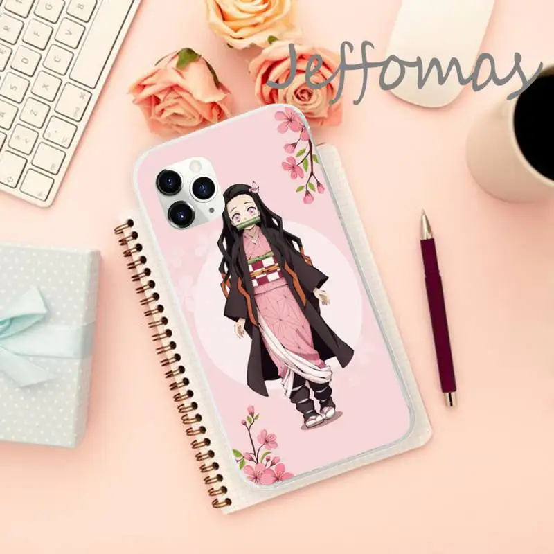 

Kimetsu no Yaiba Phone Case Transparent for iPhone 11 12 mini pro XS MAX 8 7 6 6S Plus X 5S SE 2020 XR